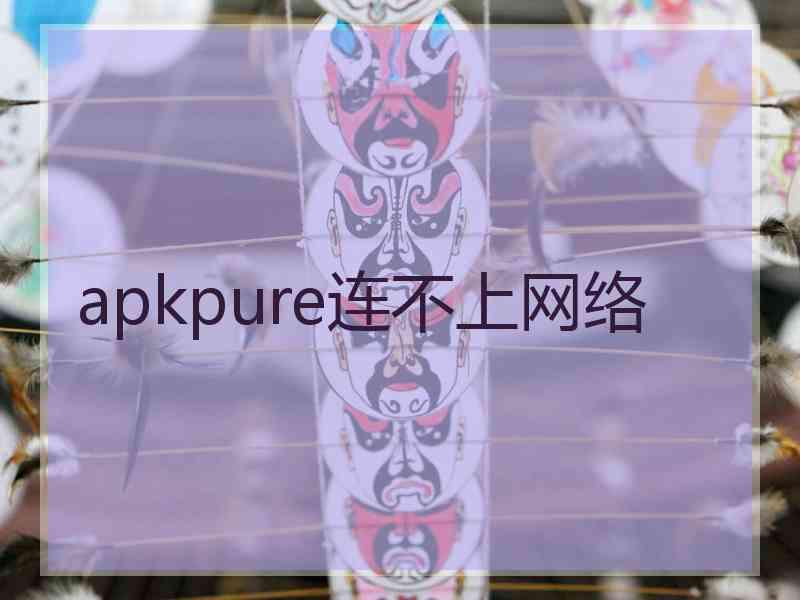 apkpure连不上网络