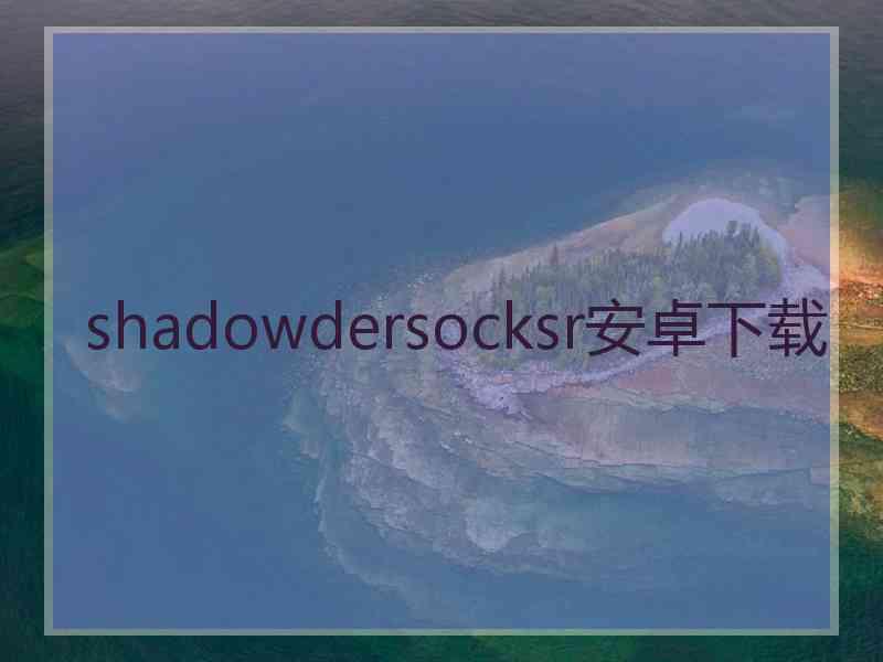 shadowdersocksr安卓下载