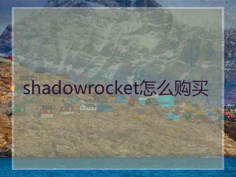 shadowrocket怎么购买