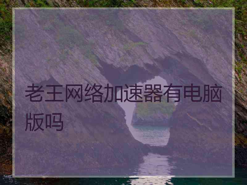 老王网络加速器有电脑版吗