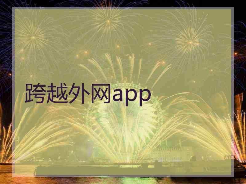 跨越外网app