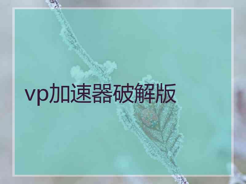 vp加速器破解版