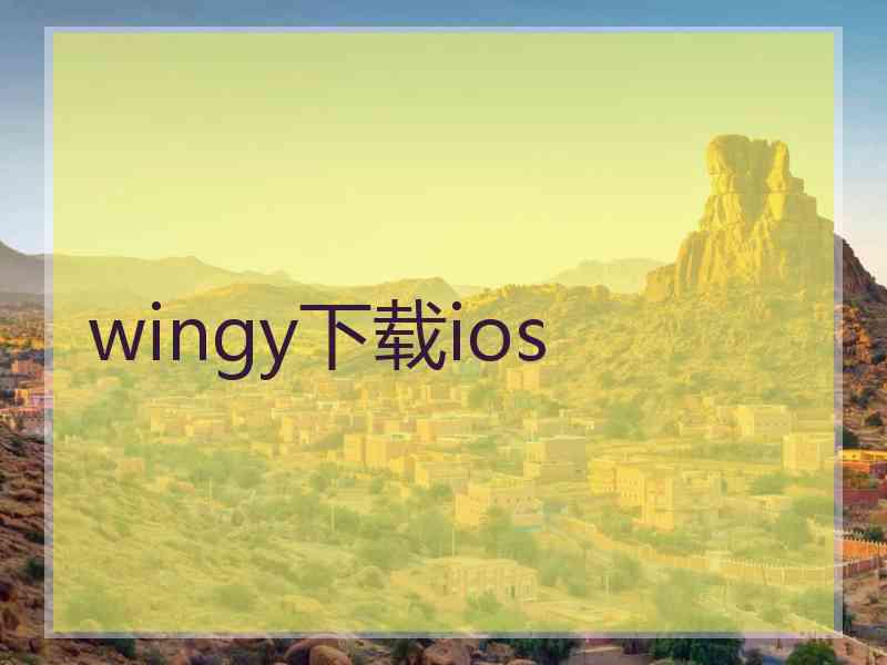 wingy下载ios