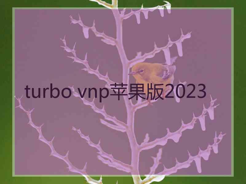turbo vnp苹果版2023