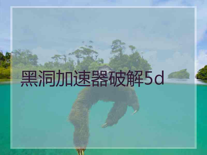 黑洞加速器破解5d