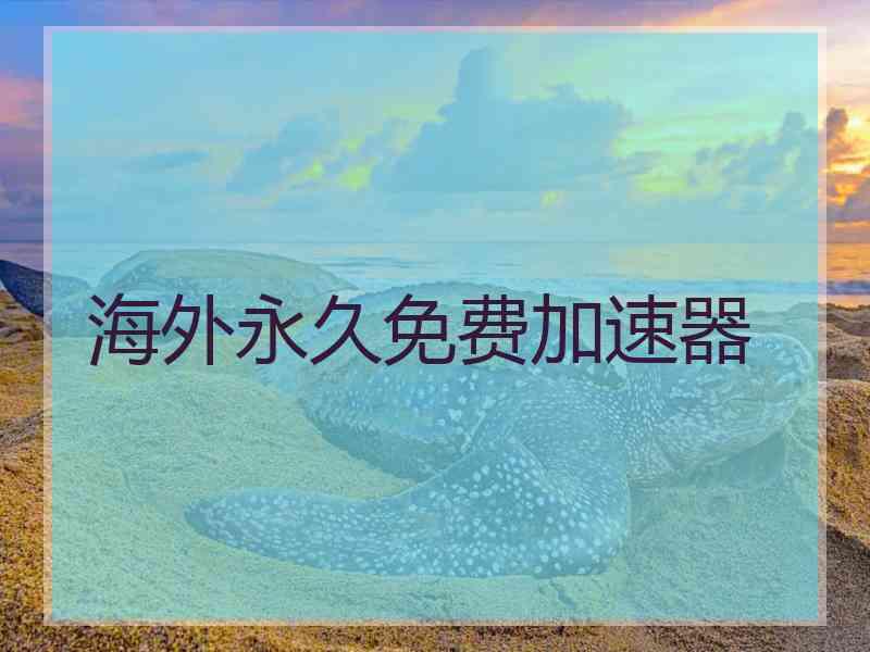 海外永久免费加速器