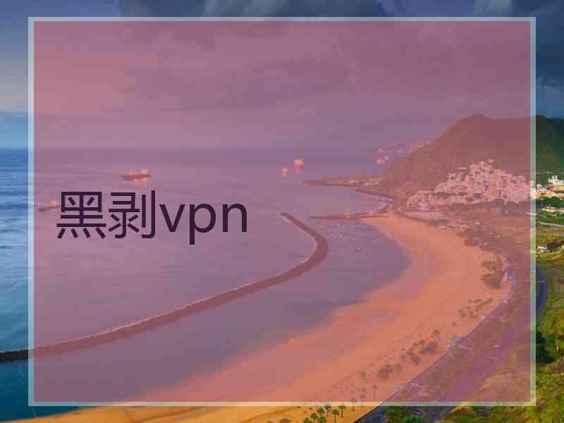 黑剥vpn