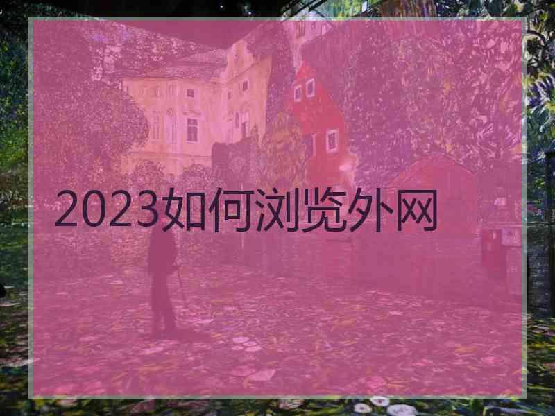 2023如何浏览外网