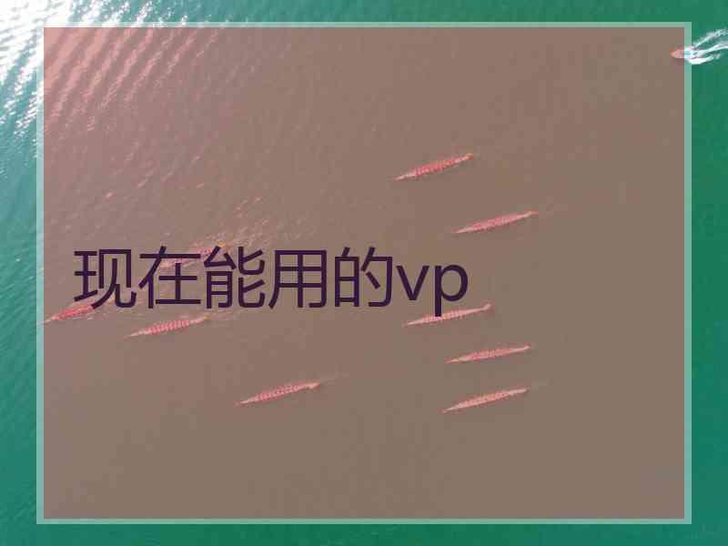 现在能用的vp