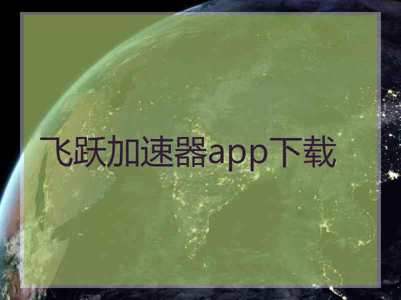 飞跃加速器app下载