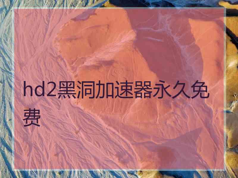 hd2黑洞加速器永久免费