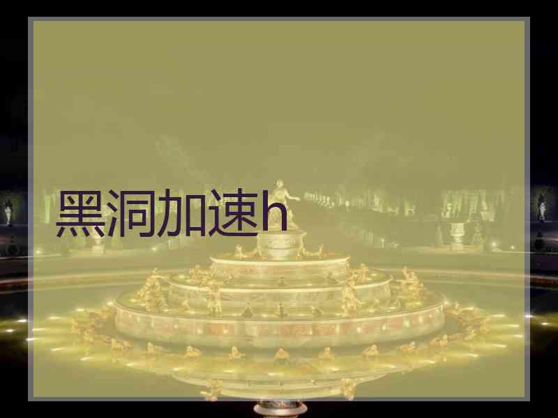 黑洞加速h