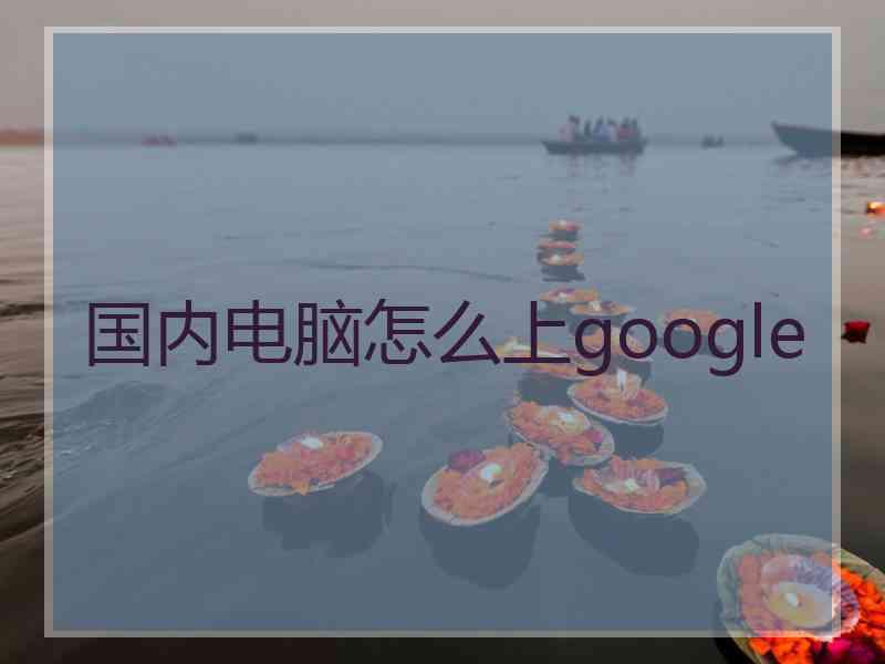 国内电脑怎么上google