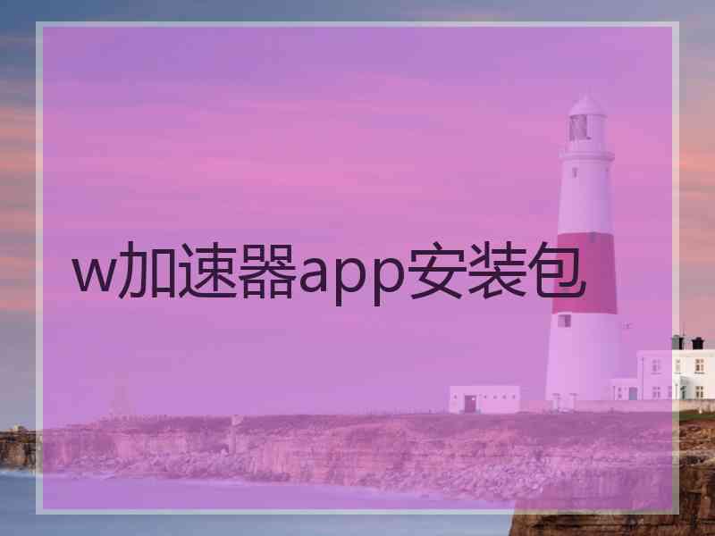 w加速器app安装包