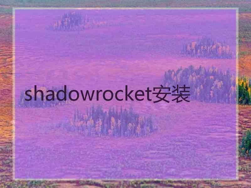 shadowrocket安装