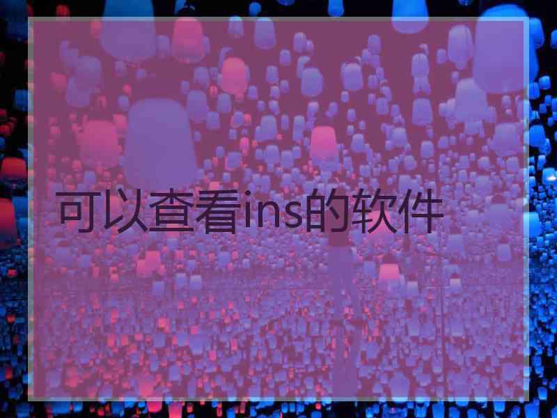 可以查看ins的软件