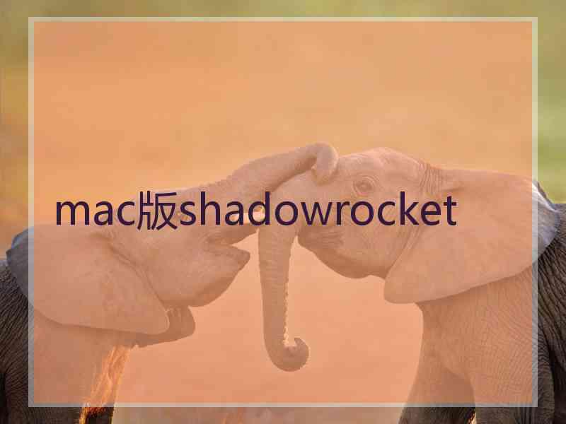 mac版shadowrocket