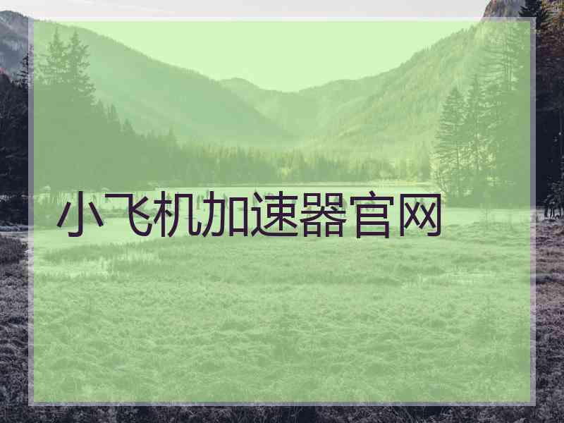 小飞机加速器官网