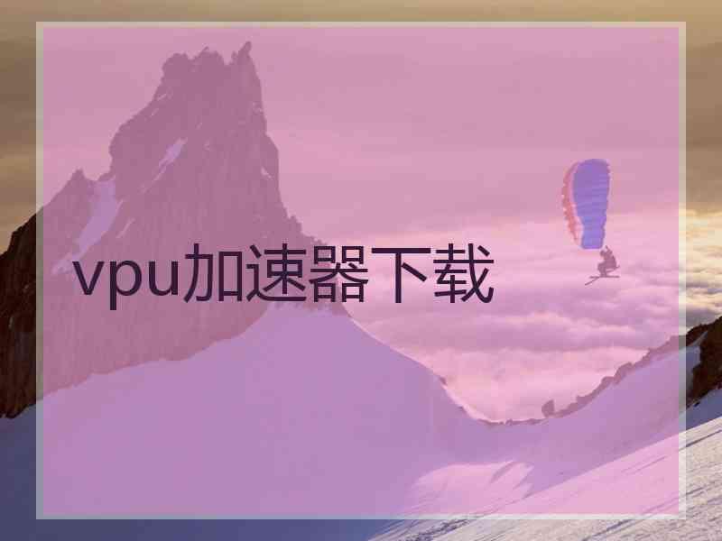 vpu加速器下载