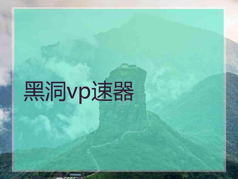 黑洞vp速器