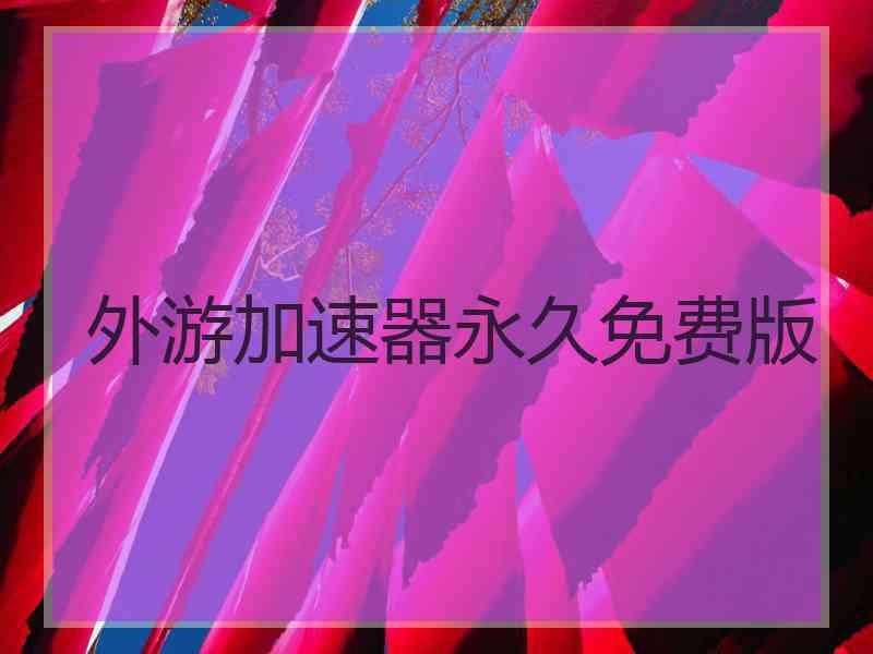 外游加速器永久免费版