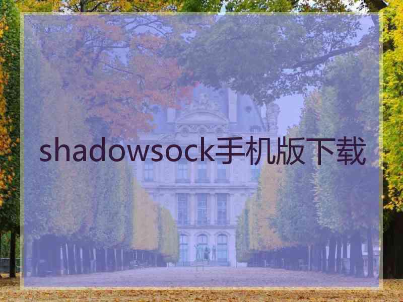 shadowsock手机版下载