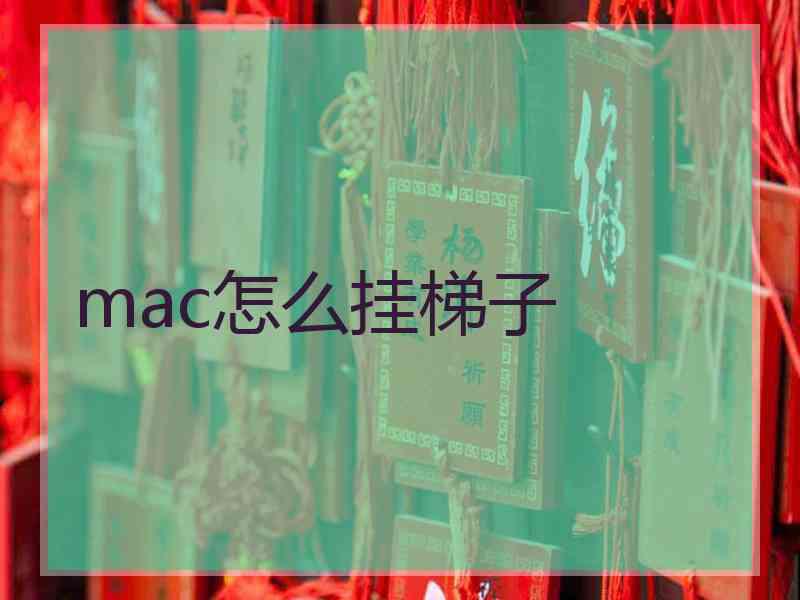 mac怎么挂梯子