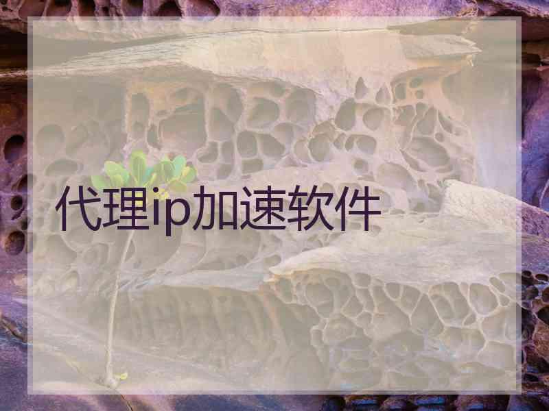 代理ip加速软件