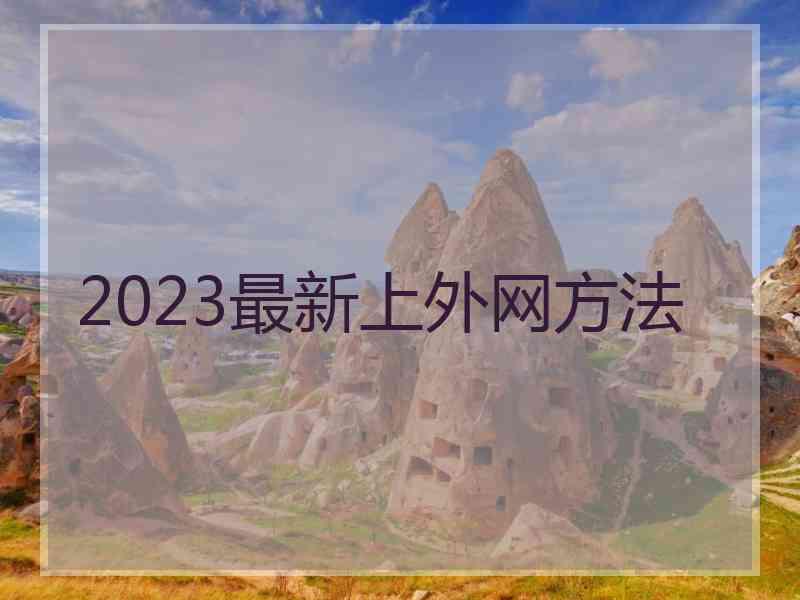 2023最新上外网方法