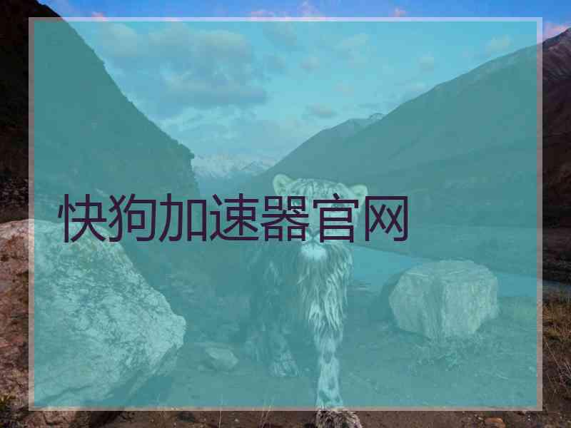 快狗加速器官网