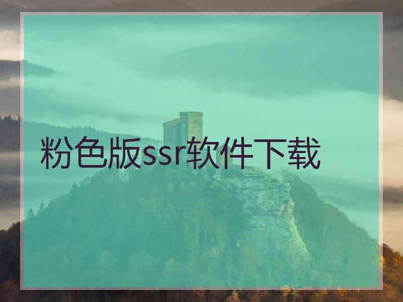 粉色版ssr软件下载