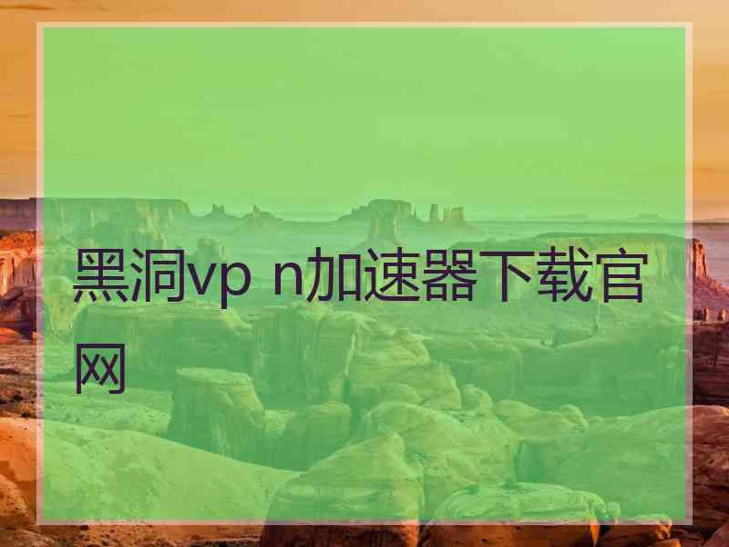 黑洞vp n加速器下载官网