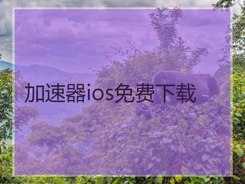 加速器ios免费下载